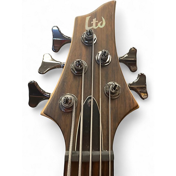 Used ESP LTD B5E 5 String Natural Electric Bass Guitar