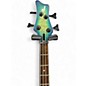 Used Jackson X Series Spectra SBXQ IV Amber Blue Burst Electric Bass Guitar