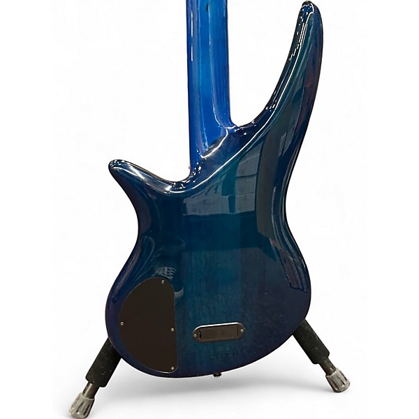 Used Jackson X Series Spectra SBXQ IV Amber Blue Burst Electric Bass Guitar