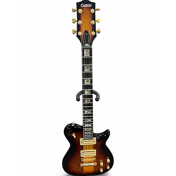 Used 1980s Carvin SC90 2 Tone Sunburst Solid Body Electric Guitar