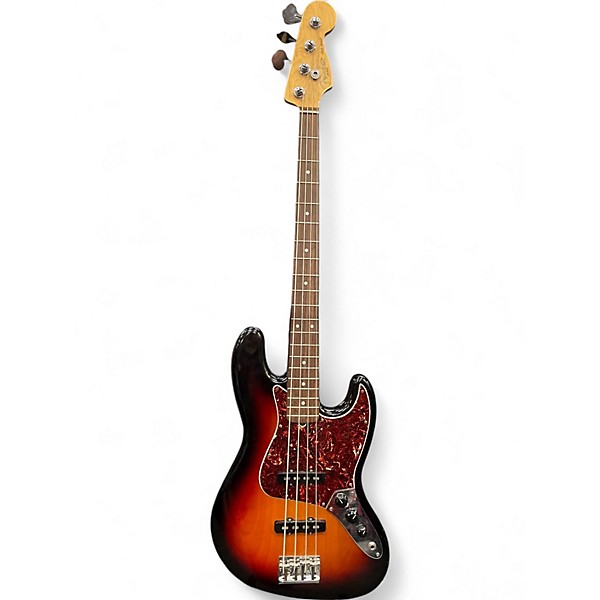 Used Fender American Standard Jazz Bass 3 Color Sunburst Electric Bass Guitar