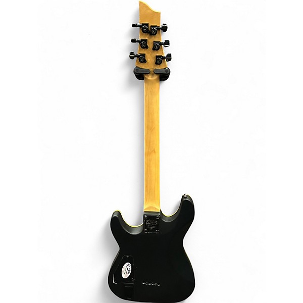 Used Schecter Guitar Research Demon 6 Matte Black Solid Body Electric Guitar