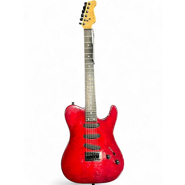 Used Valley Arts M Series Red Solid Body Electric Guitar