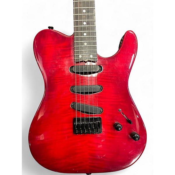 Used Valley Arts M Series Red Solid Body Electric Guitar