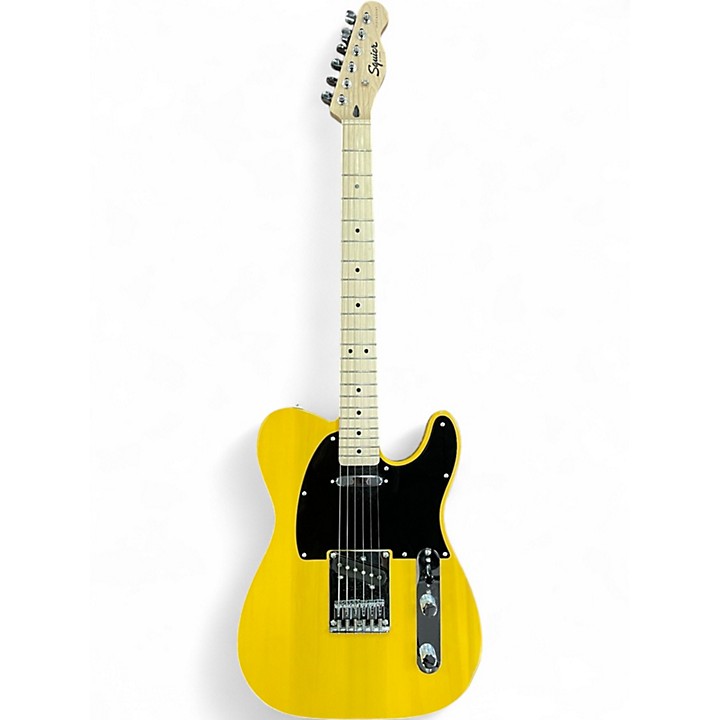 たぬき 希少 Used Squier Used Squier Telecaster Yellow Solid Body ギター