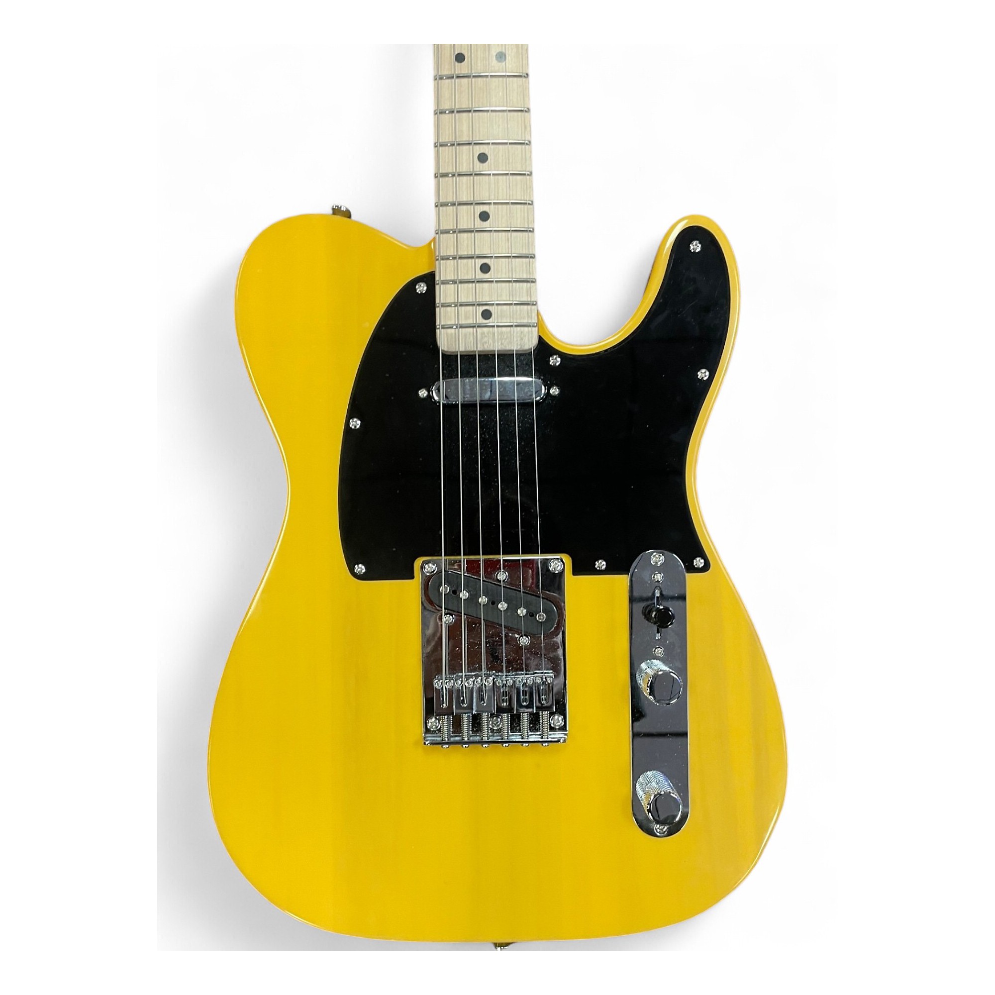 人気の新作 Used Squier Used Squier Body Solid Yellow Telecaster ギター