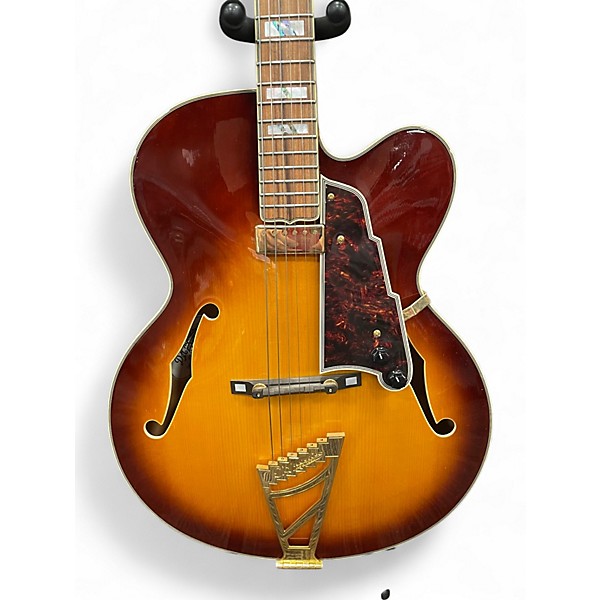 Used D'Angelico EXCEL EXL1 Brown Sunburst Hollow Body Electric Guitar