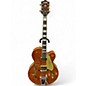 Used 2023 Gretsch Guitars G6120TGQM-56 Orange Stain Hollow Body Electric Guitar thumbnail