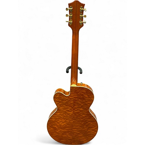 Used 2023 Gretsch Guitars G6120TGQM-56 Orange Stain Hollow Body Electric Guitar
