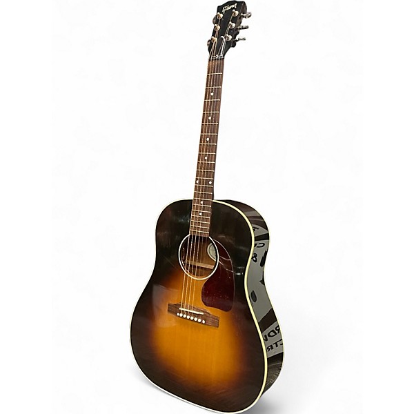 Used 2022 Gibson J45 Standard 3 Color Sunburst Acoustic Electric Guitar