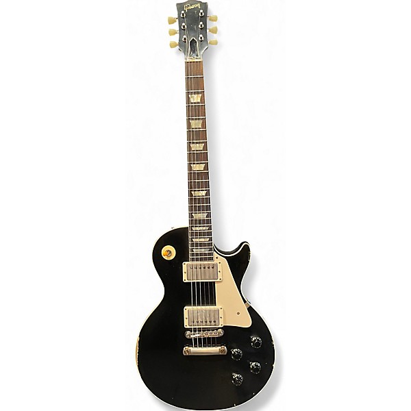 Used 2022 Gibson 1959 Reissue Murphy Aged Les Paul Ebony Solid Body Electric Guitar