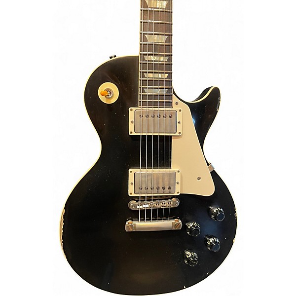 Used 2022 Gibson 1959 Reissue Murphy Aged Les Paul Ebony Solid Body Electric Guitar