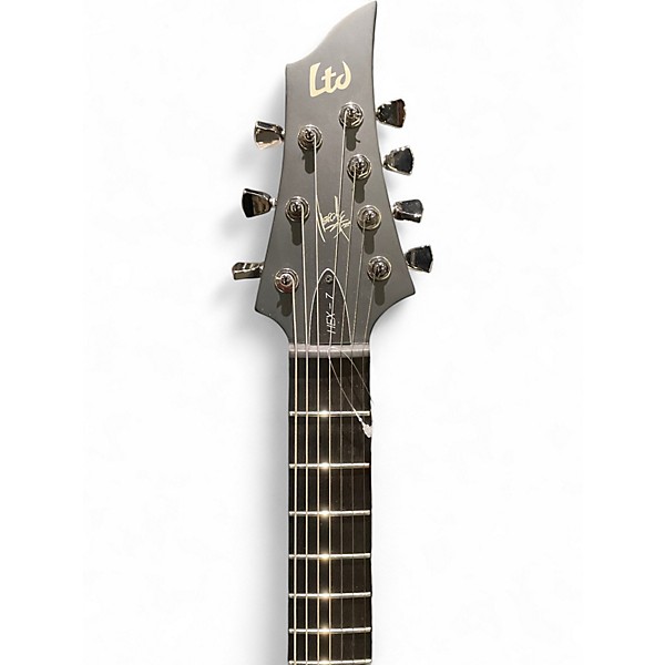 Used ESP LTD HEX-7 Black Solid Body Electric Guitar
