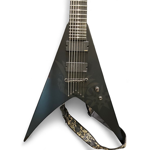 Used ESP LTD HEX-7 Black Solid Body Electric Guitar