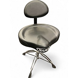 Used Mapex Saddle Top Drum Throne With Backrest and Double-Braced Quad  Drum Throne