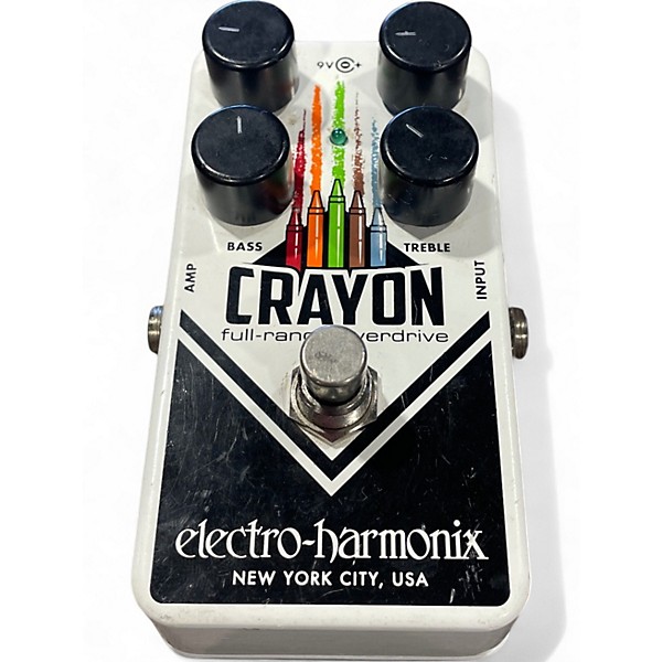 Used Electro-Harmonix Crayon Full Range Overdrive Effect Pedal