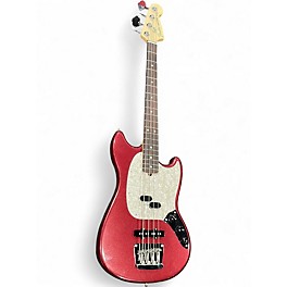 Used 2024 Fender American Performer Mustang Bass Aubergine Electric Bass Guitar