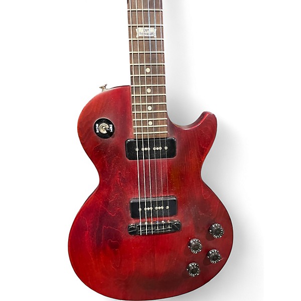 Used 2014 Gibson 120TH ANNIVERSARY MELODY MAKER Wine Red Solid Body Electric Guitar