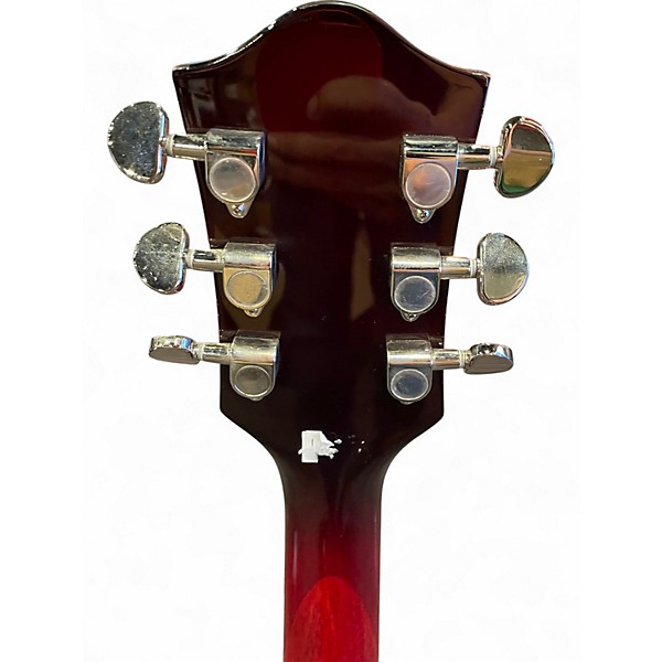 Used Gretsch Guitars g2655-p90 Red to Black Fade Hollow Body Electric Guitar