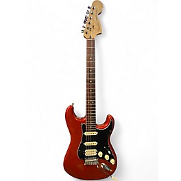 Used Fender Deluxe Stratocaster Candy Apple Red Solid Body Electric Guitar