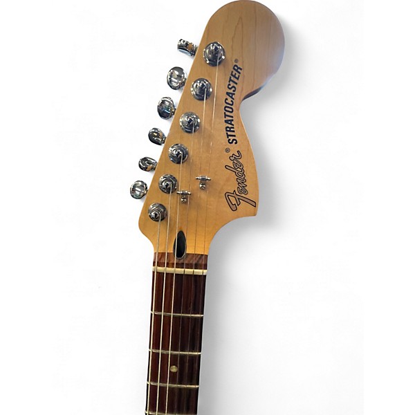 Used Fender Deluxe Stratocaster Candy Apple Red Solid Body Electric Guitar