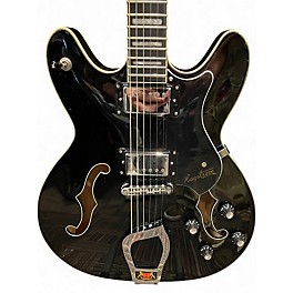 Used Hagstrom VIKING Black Hollow Body Electric Guitar
