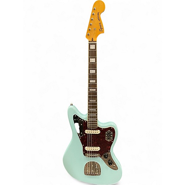 Used Squier CLASSIC VIBE 70'S JAGUAR LIMITED EDITION Daphne Blue Solid Body Electric Guitar