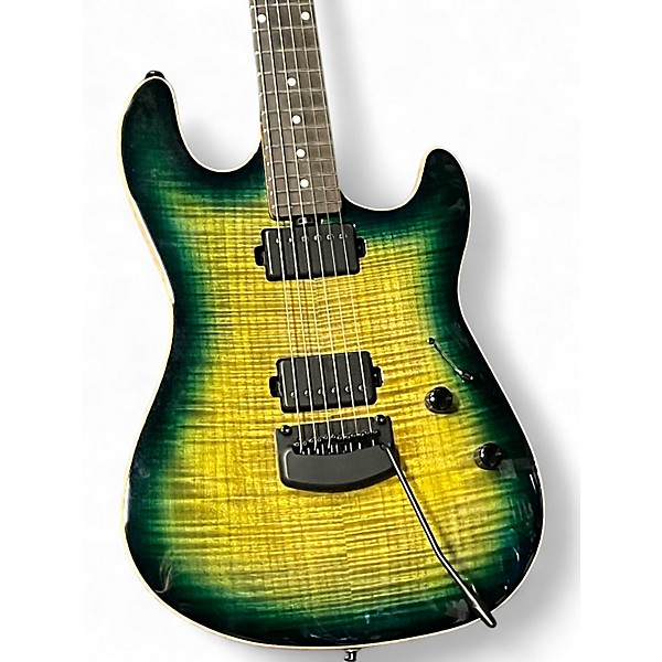 Used Ernie Ball Music Man Sabre HH Green Solid Body Electric Guitar