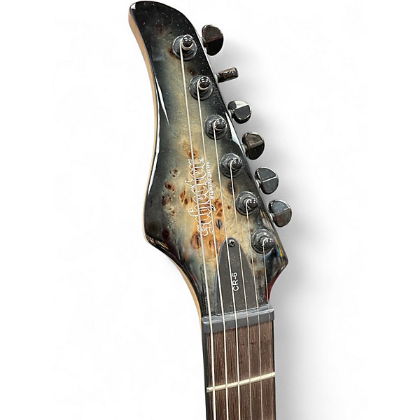 Used Schecter Guitar Research CR6 Charcoal Solid Body Electric Guitar
