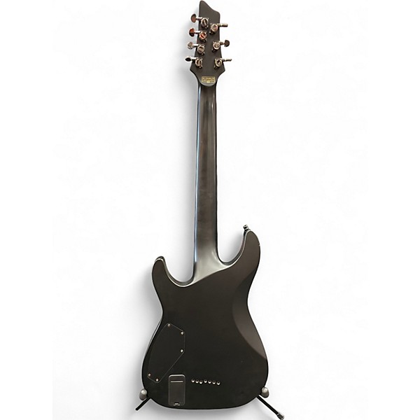Used Schecter Guitar Research BLACKJACK SLS7 HELLS GATE Satin Black Solid Body Electric Guitar