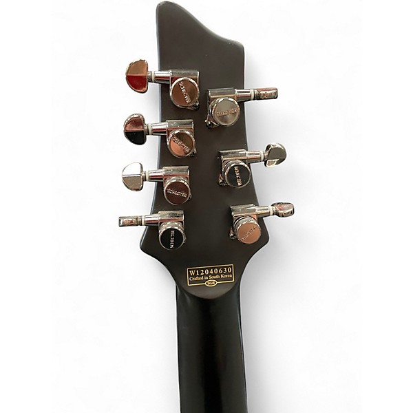 Used Schecter Guitar Research BLACKJACK SLS7 HELLS GATE Satin Black Solid Body Electric Guitar