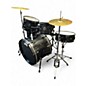 Used Pacific Drums & Percussion 4 Piece Shell Kit Black Drum Kit