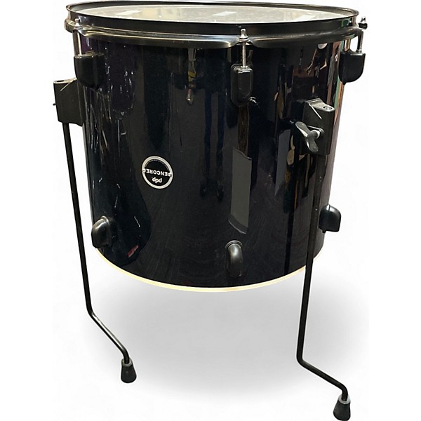 Used Pacific Drums & Percussion 4 Piece Shell Kit Black Drum Kit