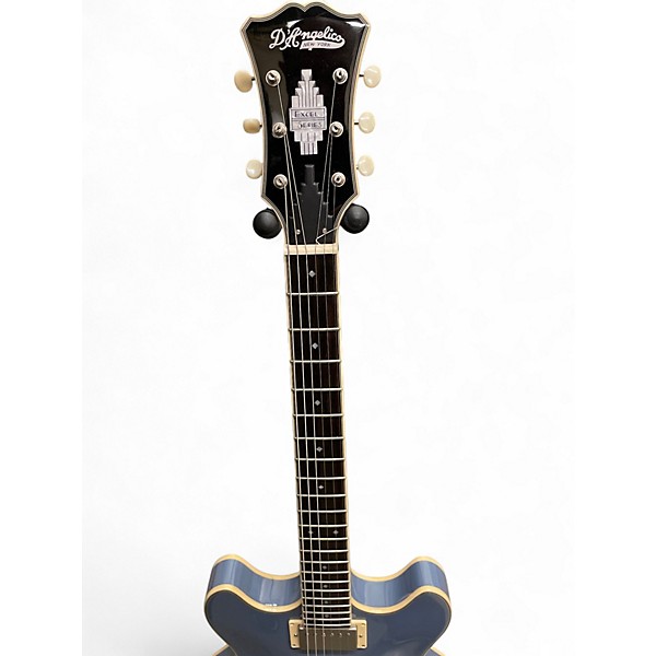 Used D'Angelico Excel Mini DC Tour SLATE BLUE Hollow Body Electric Guitar