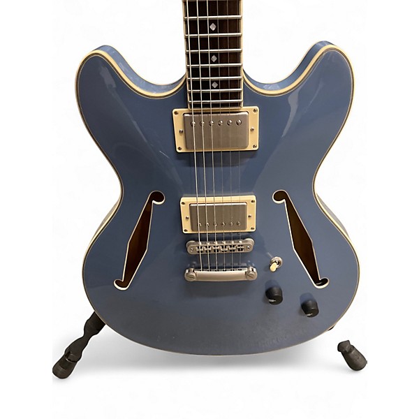 Used D'Angelico Excel Mini DC Tour SLATE BLUE Hollow Body Electric Guitar