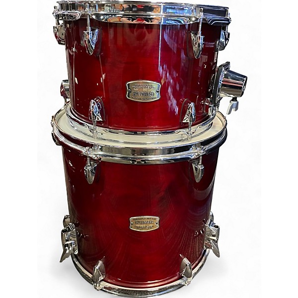 Used Yamaha 3 Piece Stage Custom Cranberry Red Drum Kit