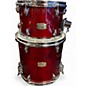 Used Yamaha 3 Piece Stage Custom Cranberry Red Drum Kit