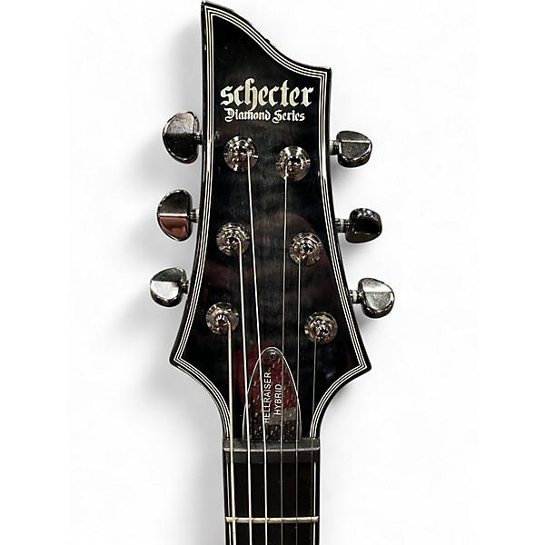Used Schecter Guitar Research Hellraiser HYBRID PT Trans Black Solid Body Electric Guitar