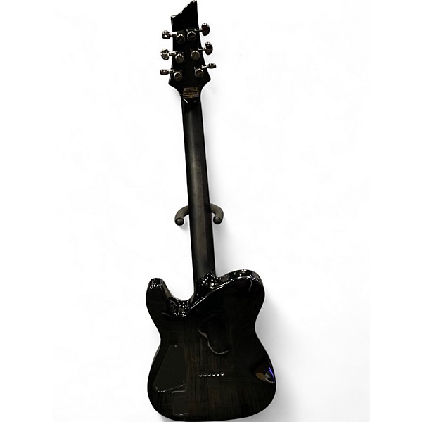 Used Schecter Guitar Research Hellraiser HYBRID PT Trans Black Solid Body Electric Guitar