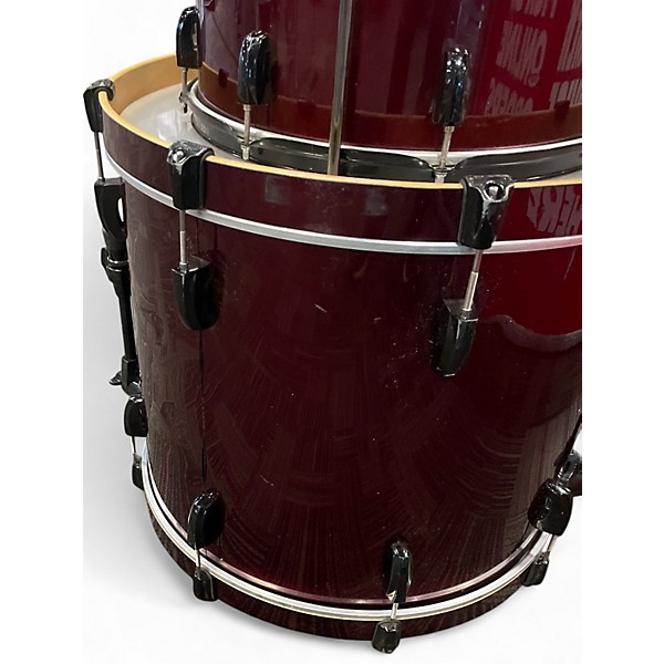 Used Pearl 4 Piece Vision Candy Apple Red Drum Kit