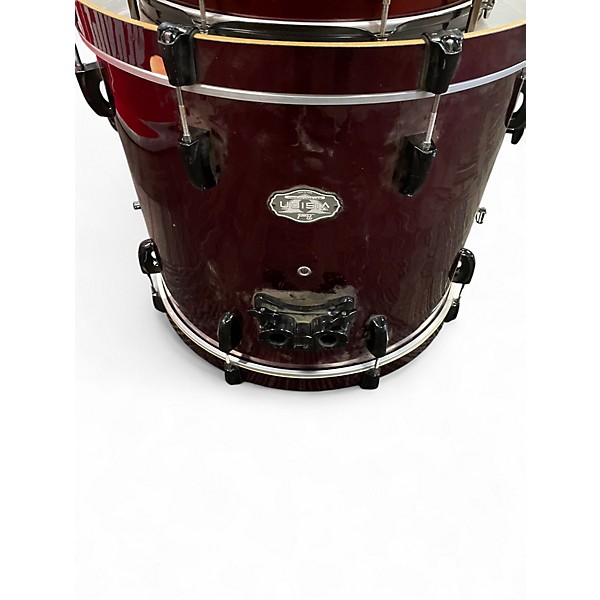 Used Pearl 4 Piece Vision Candy Apple Red Drum Kit