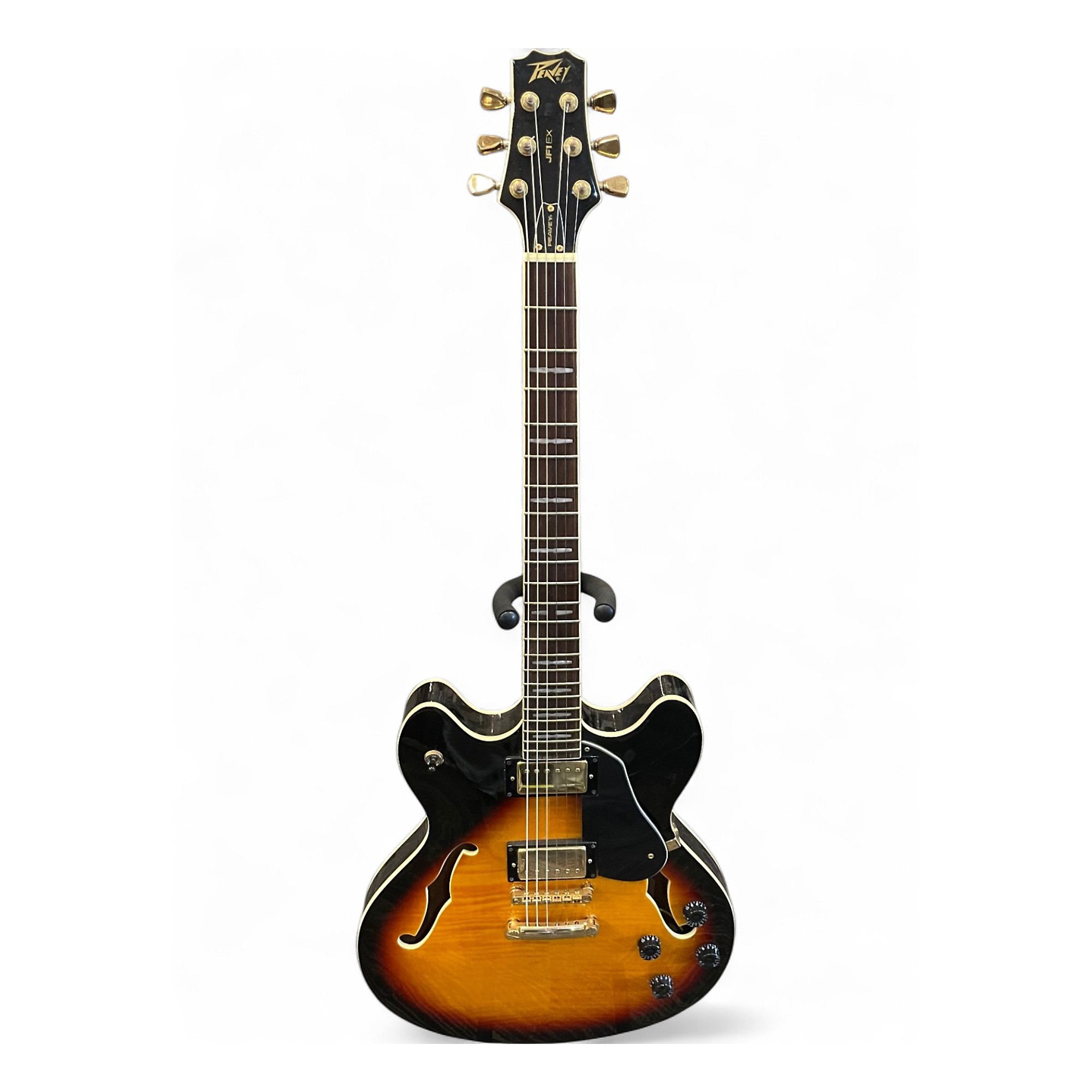 希少 Peavey Hollowbody JF1EX セミアコ ギター 黒 Peavey Hollowbody JF1EX 黒セミアコ