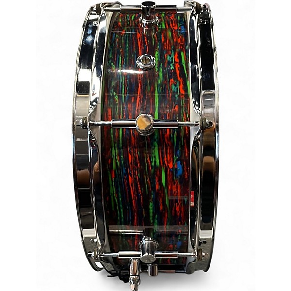 Used Canopus 14X5 NV60M25 Psychedelic Red Drum