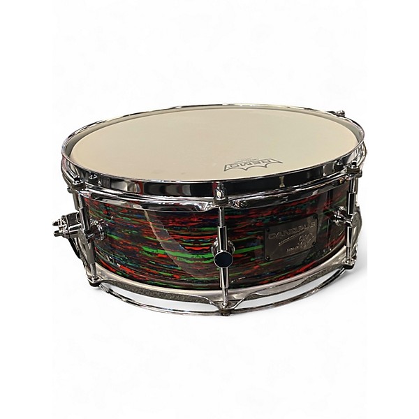 Used Canopus 14X5 NV60M25 Psychedelic Red Drum