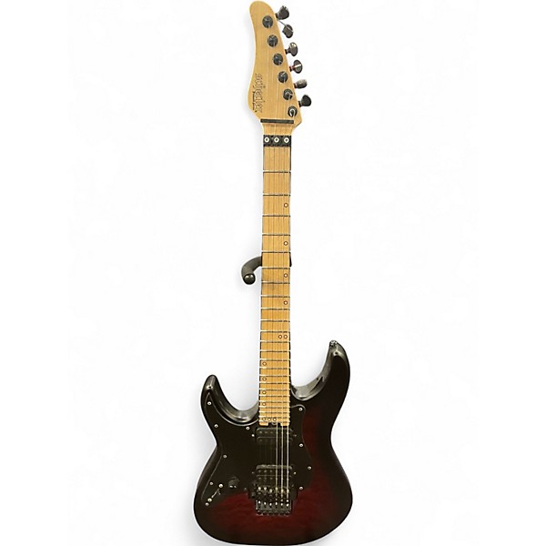 Used Schecter Guitar Research MILES BAKER FR-6 LEFT HANDED BLACK CHERRY BURST Electric Guitar