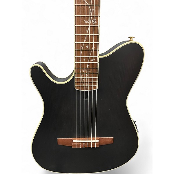 Used Ibanez tod10 Black Classical Acoustic Electric Guitar