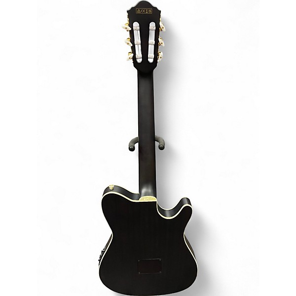 Used Ibanez tod10 Black Classical Acoustic Electric Guitar