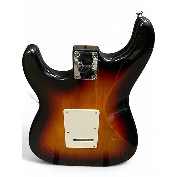 Used Squier Standard Stratocaster 3 Color Sunburst Solid Body Electric Guitar