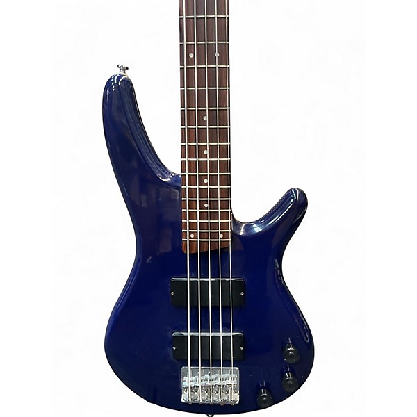 Used Ibanez SR305 5 String Blue Electric Bass Guitar