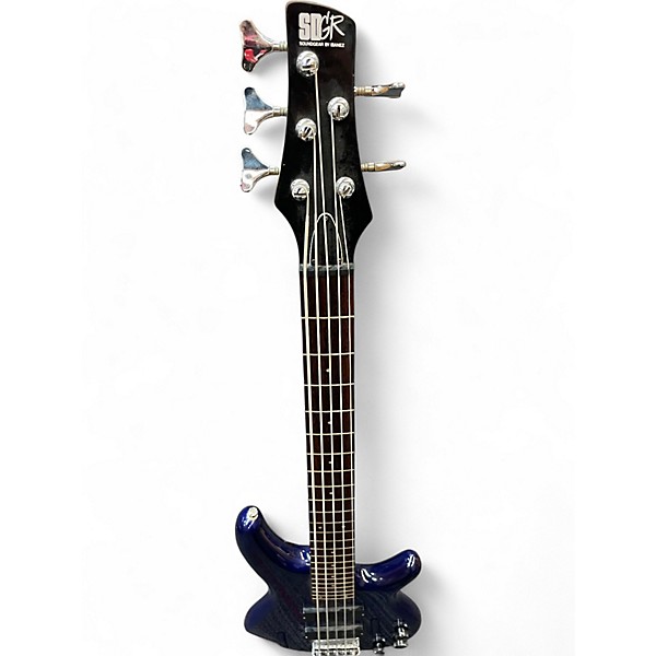 Used Ibanez SR305 5 String Blue Electric Bass Guitar
